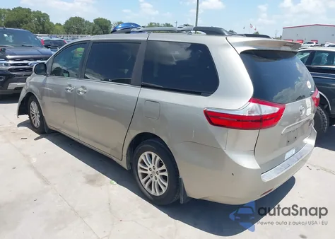 2015 Toyota Sienna Xle 8 Passenger z USA, uszkodzony, nr VIN 5TDYK3DC0FS688591